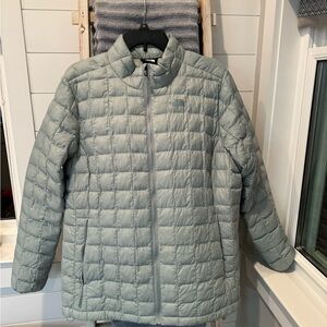The North Face Sage green THERMOBALL quilted jacket
